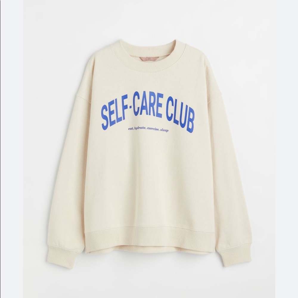 H&M Self care club Sweatshirt